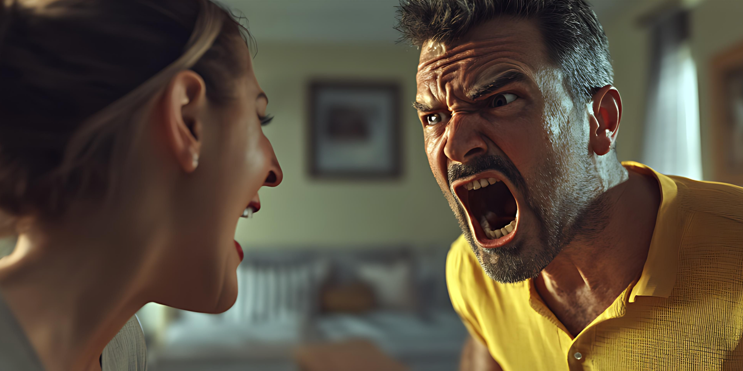 Man and Woman yelling at each other